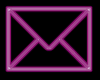 Violet Bouncing Envelope